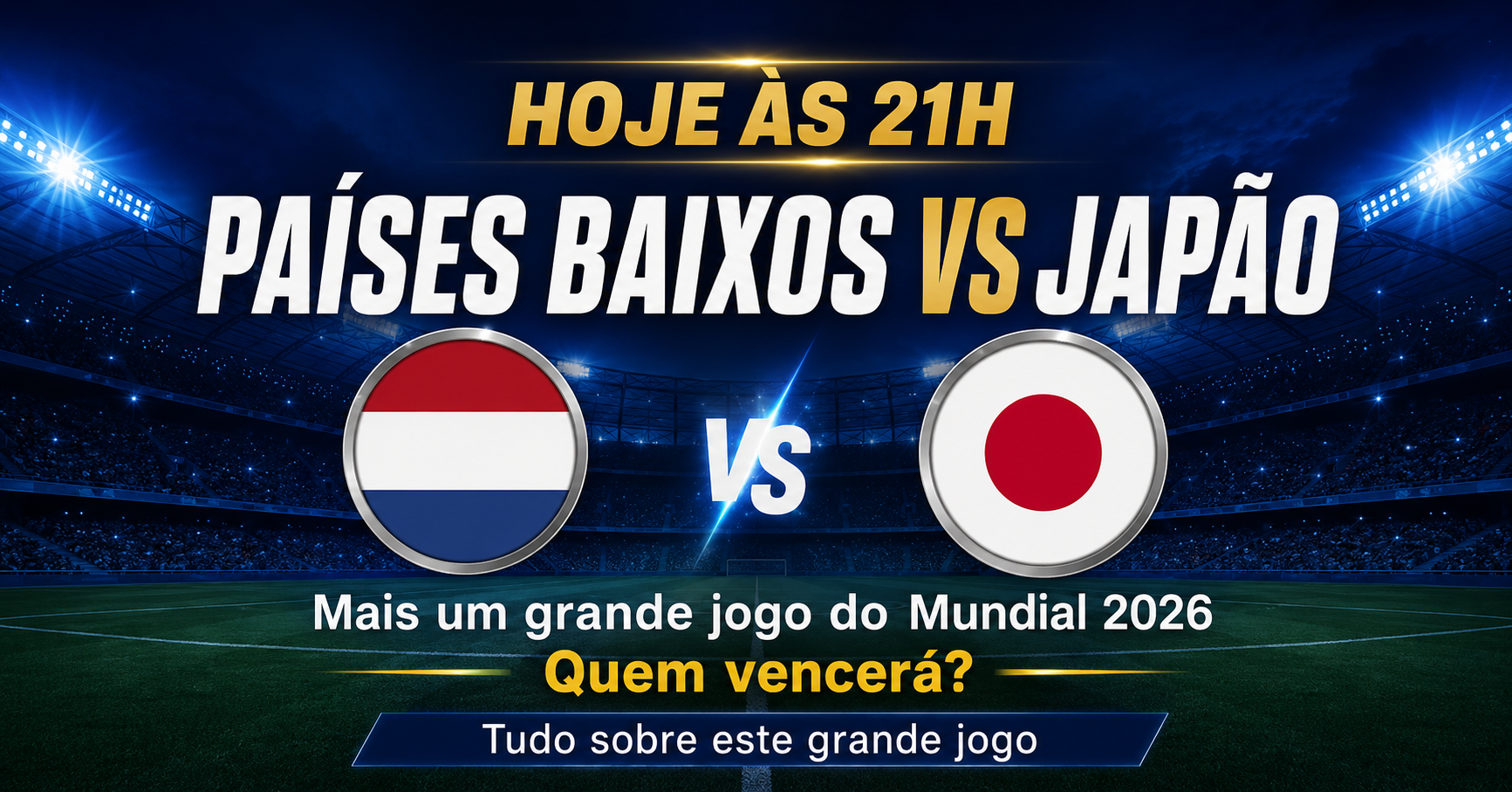 Países Baixos vs Japão - Mundial 2026
